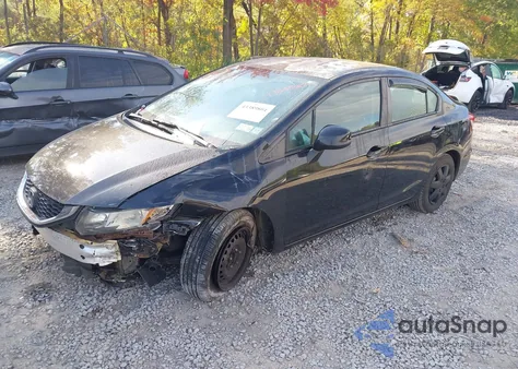 2013 Honda Civic Lx из США, поврежденный, VIN 2HGFB2F5XDH549758